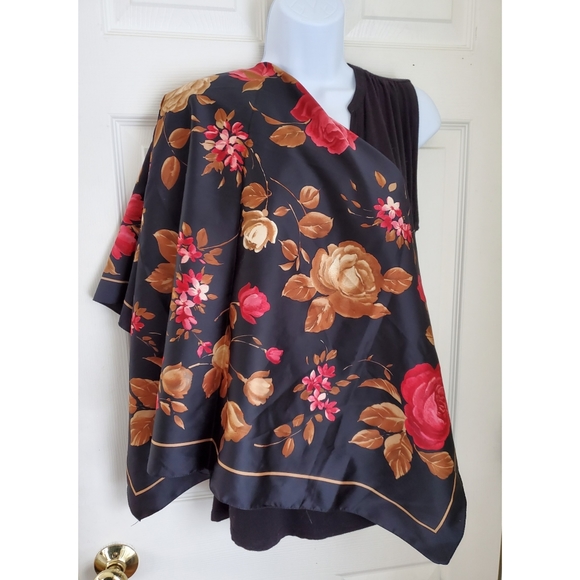 c. webb Accessories - Italian Floral Print Scarf, Square